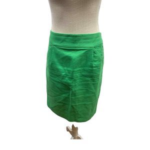 J Crew The Pencil Skirt Sz 2 Green Knee Length Skirt Career Business Casual